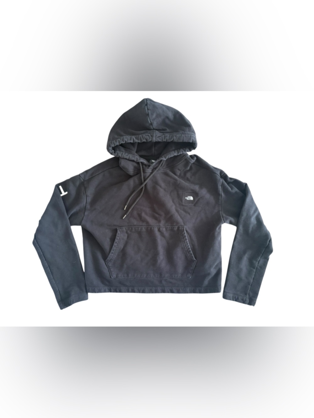 The North Face Black Cropped Pullover Hoodie